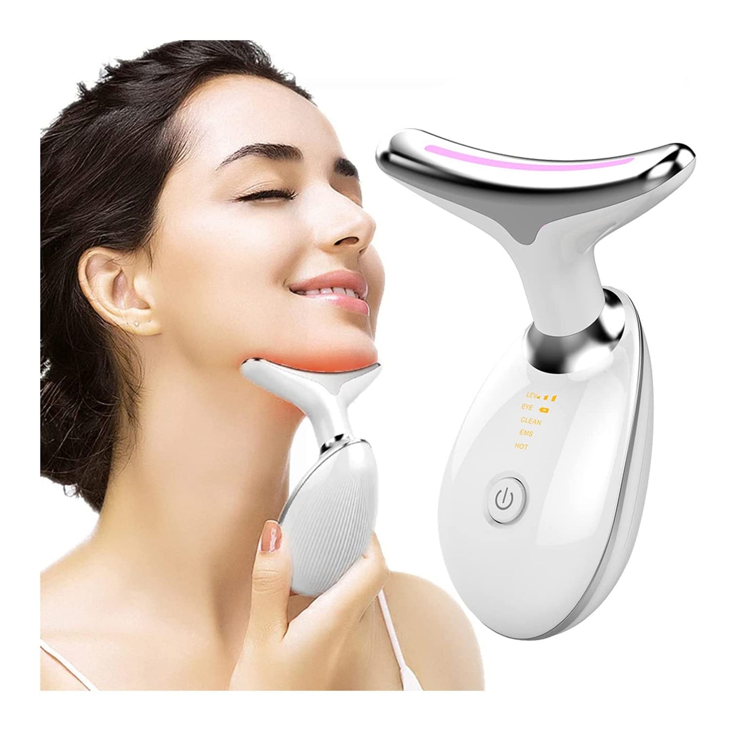 Micro-current neck and face masseur
