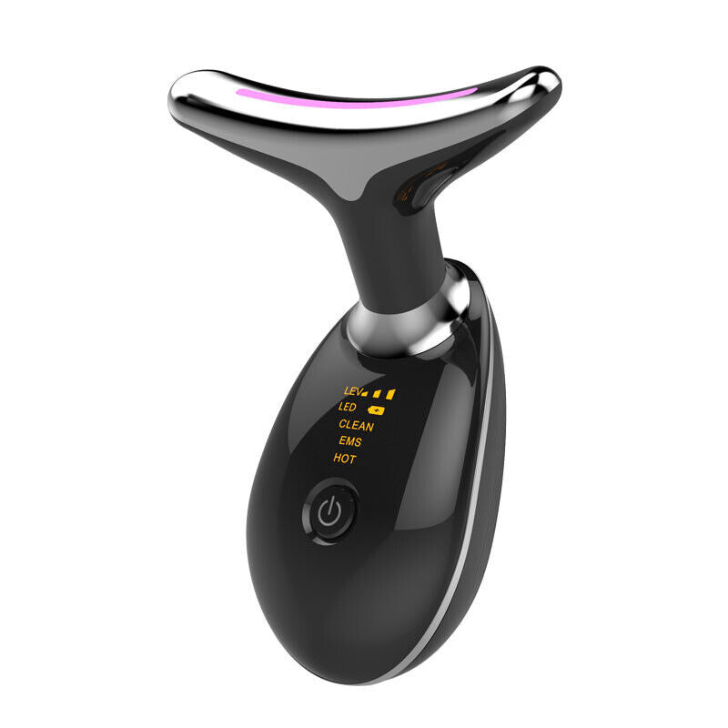 Micro-current neck and face masseur